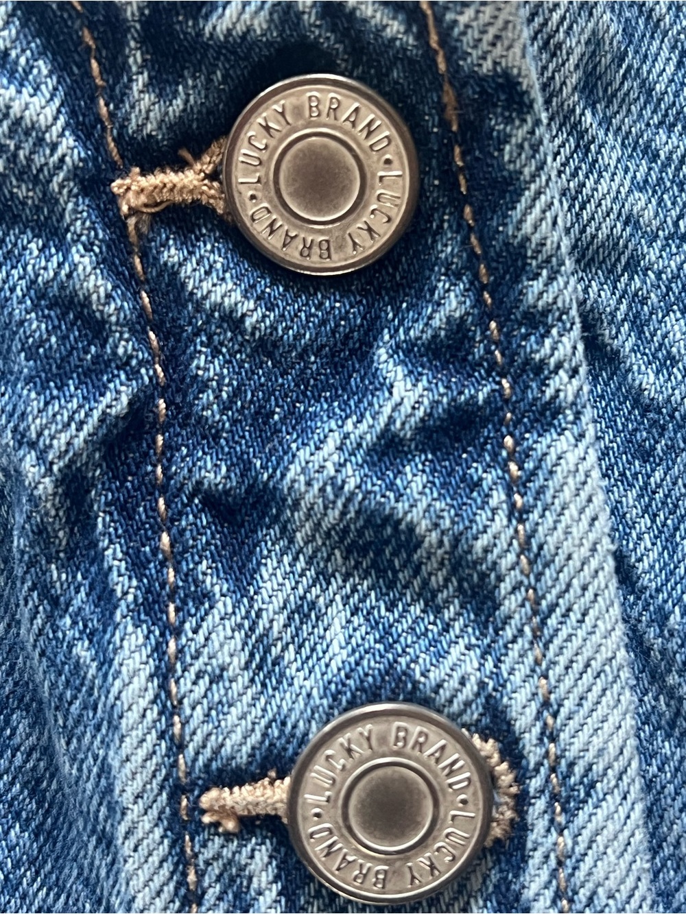 Lucky Brand Blue Denim Vest - Picture 3 of 5